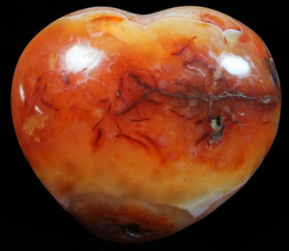 Colorful Carnelian Agate Heart #59513